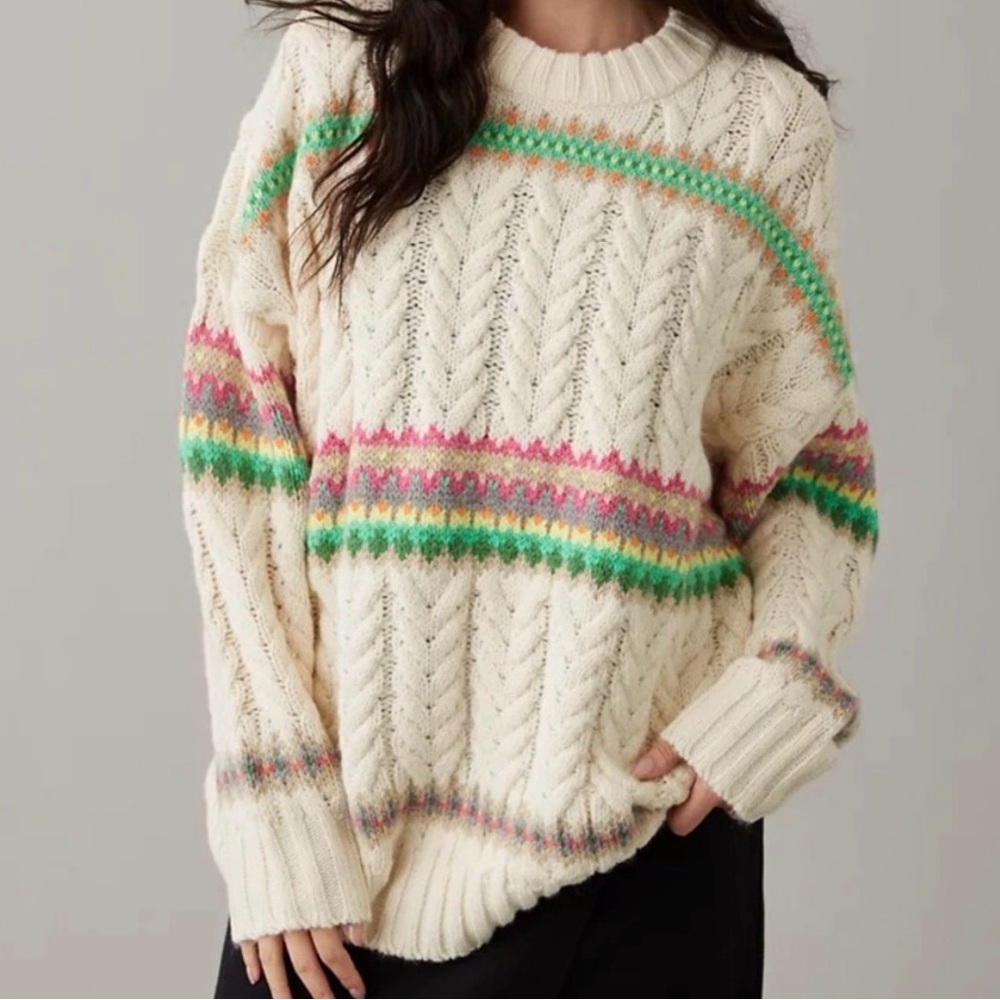 American Eagle Outfitters Colorful Striped Sweater